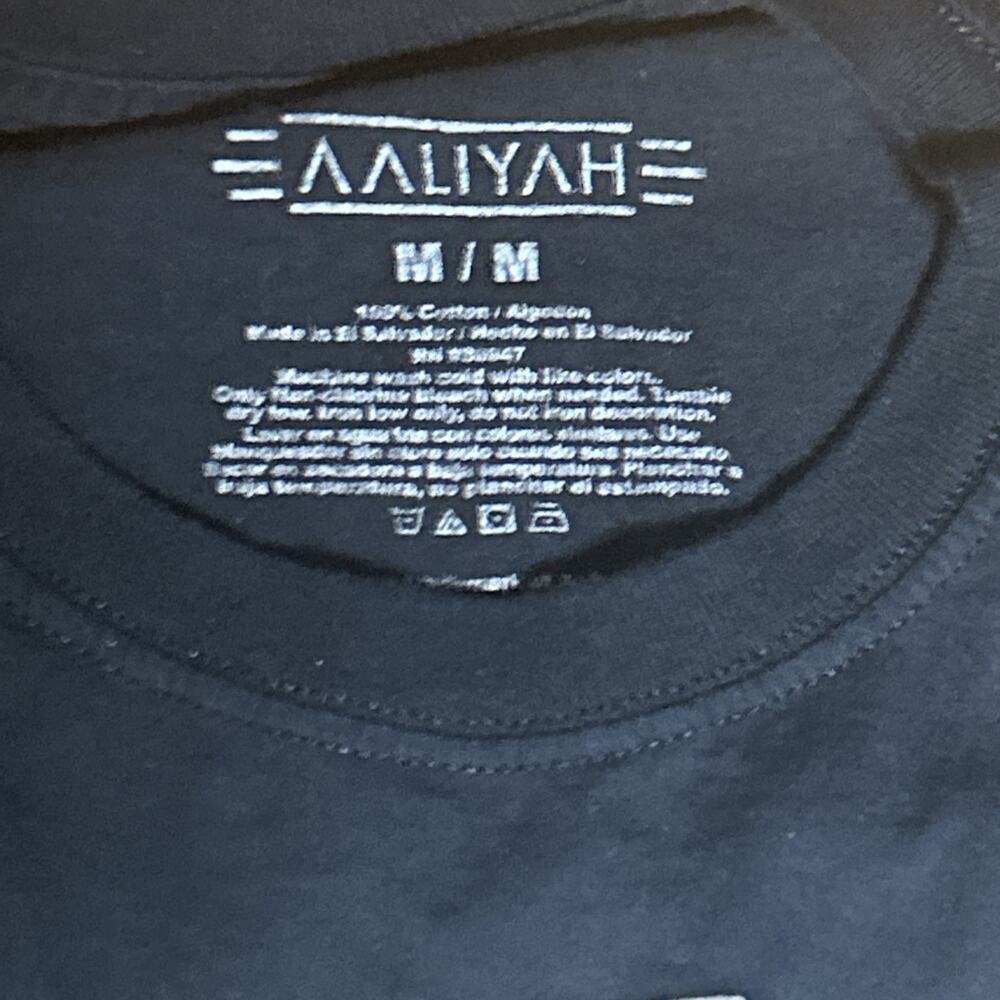 Aaliyah Graphic T-shirt Black Greatest Hits 1996 Size Medium 100% Cotton Unisex - Picture 5 of 5
